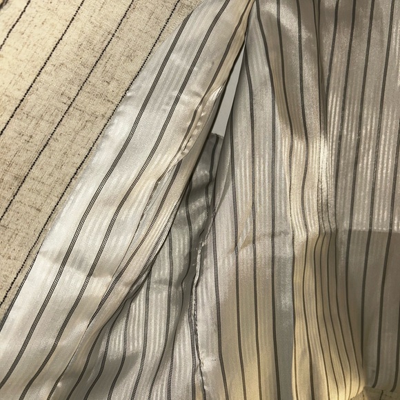 Tultex Cream and Black Striped Vest - Picture 4 of 6